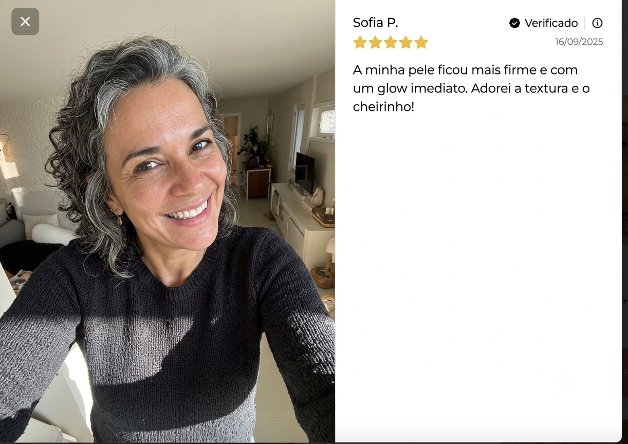Avaliação com foto de Sofia P. sobre a PROBELA Real Collagen Fit Mask