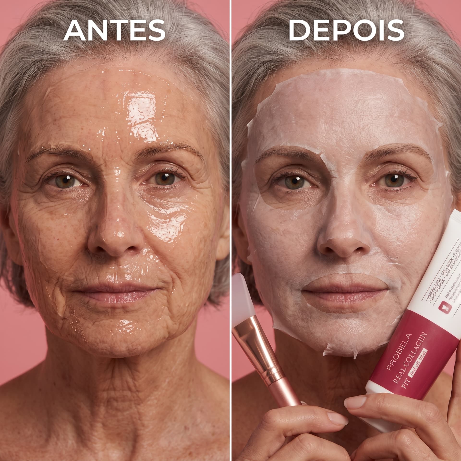 Máscara Coreana de Colagénio Rejuvenescedora Peel Off — Collagen Fit™ — imagem 6